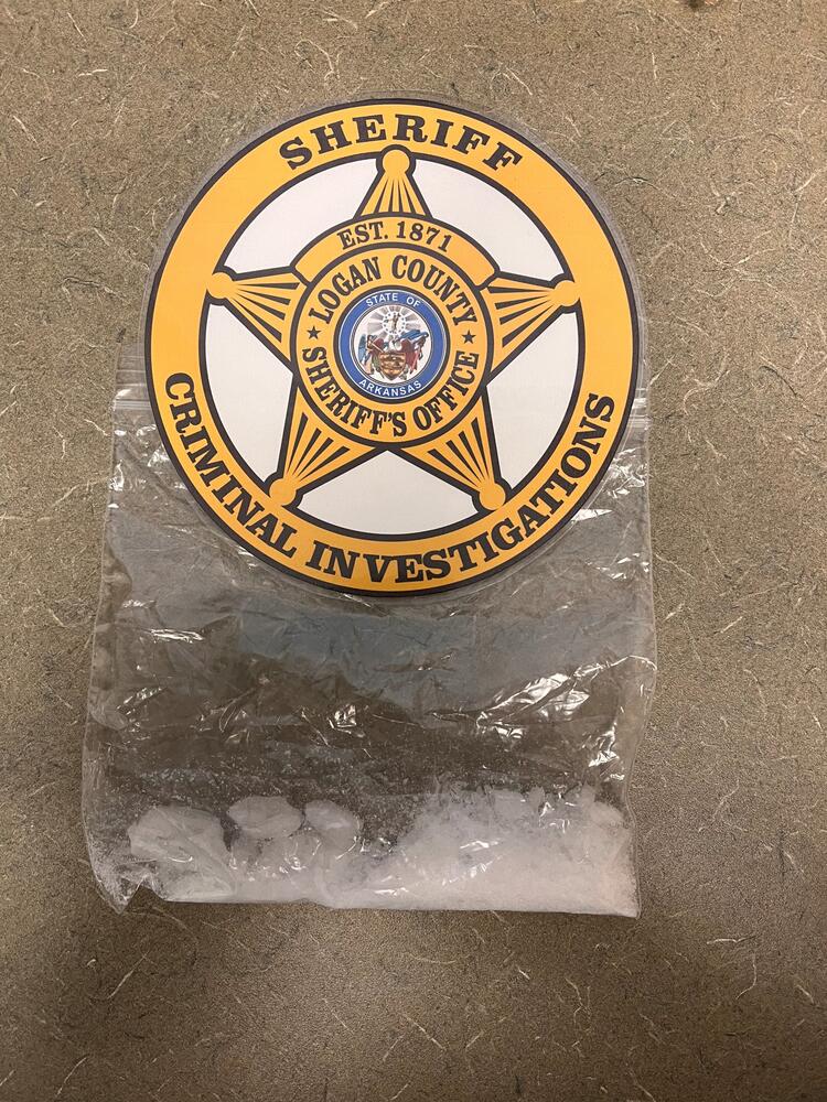 Photo of a Bag of Crystal Substance Suspected to be Meth