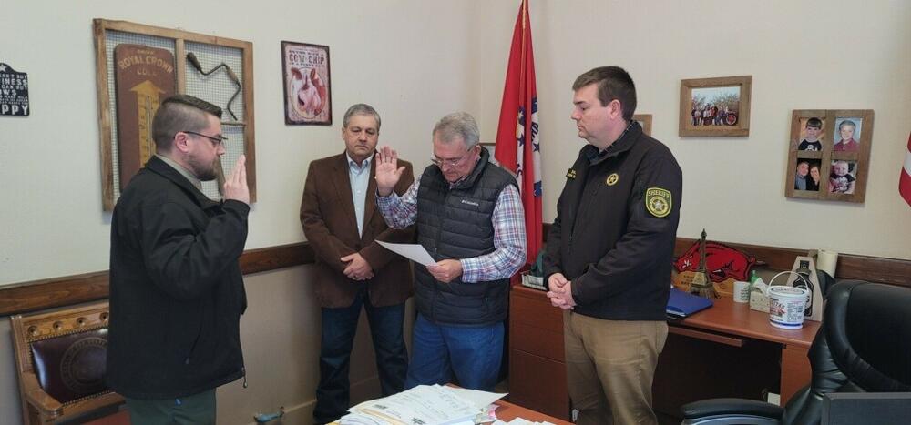 Jesse Hicks Sworn-In by County Judge