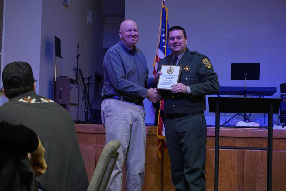 Part-Time Deputy of the Year Jerry Holt