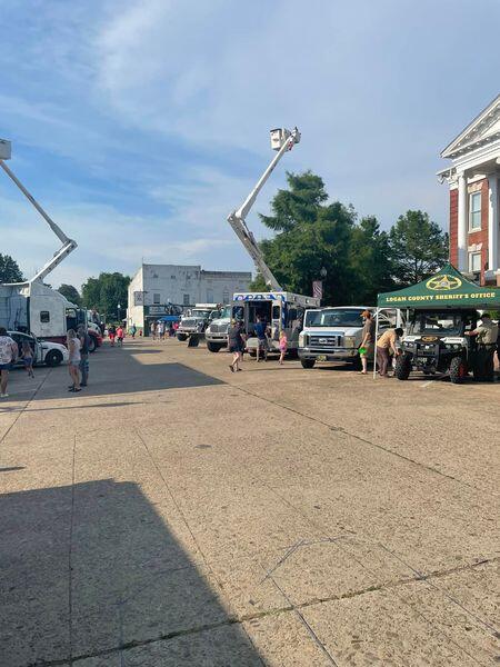 Photo of the vehicles at Touch a Truck event