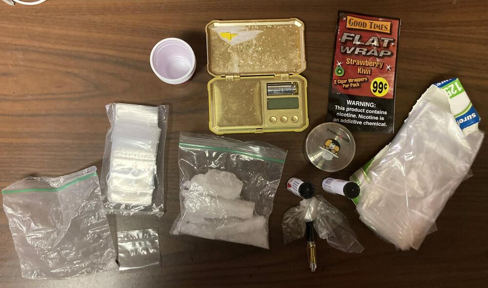 Photo of Suspected Meth and Drug Paraphernalia