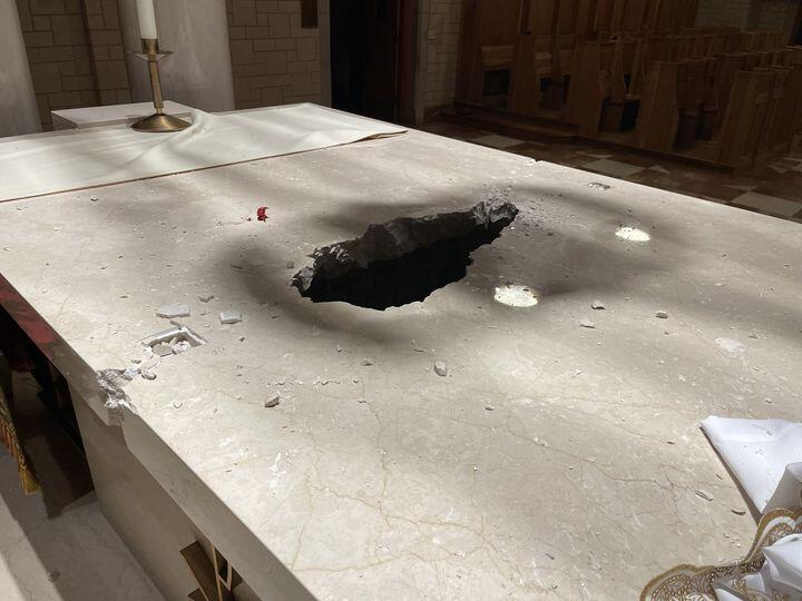 Photo of Damaged Altar