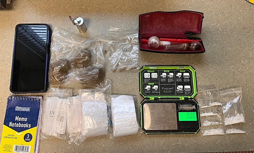 Photo of Items Seized in Drug Bust