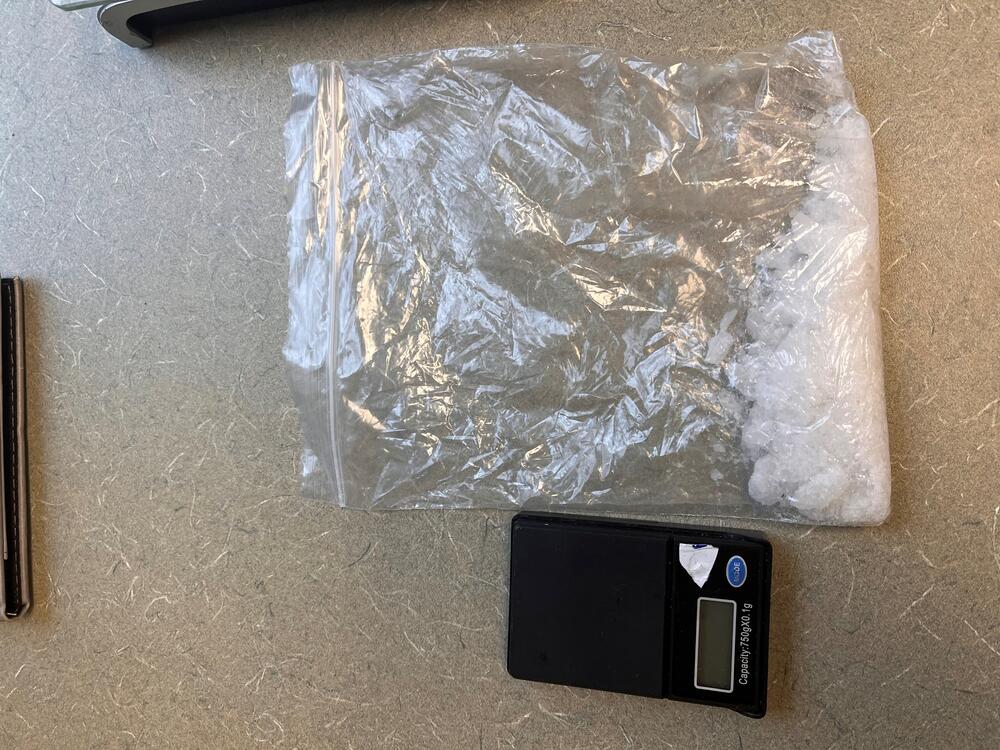 Bag of Crystal Substance and Scales in Joe Johnson Arrest