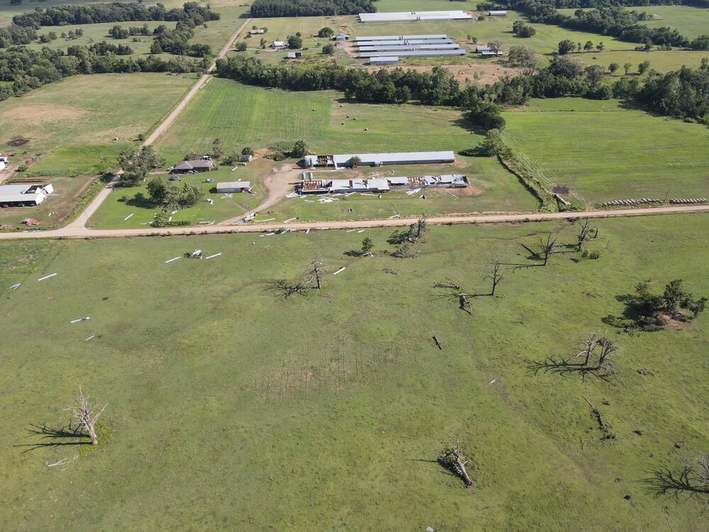 Aerial Photo of Tornado Damage