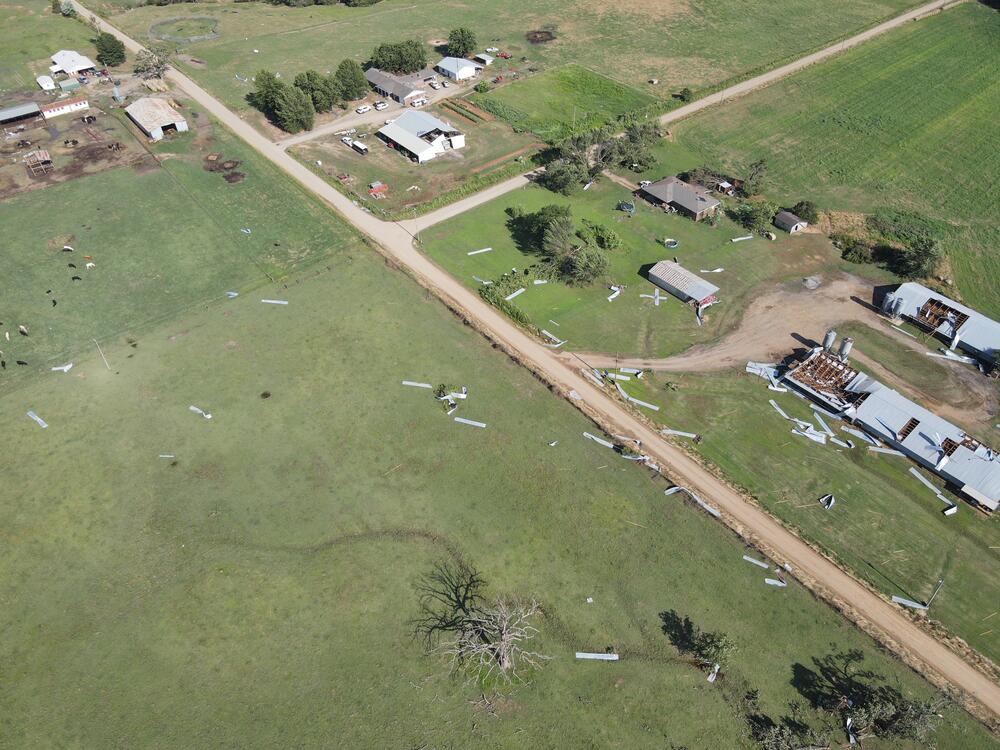Aerial Photo of Tornado Damage
