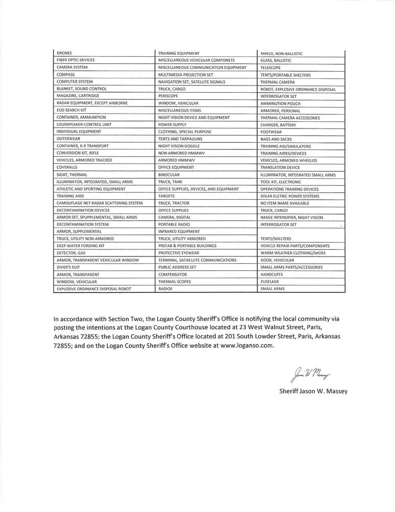 Public Notice for Federal Surplus Property page number two.