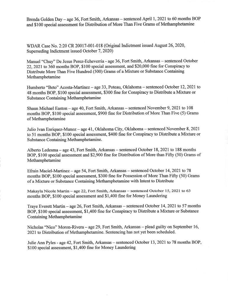 U.S. Attorney Press Release Page 2